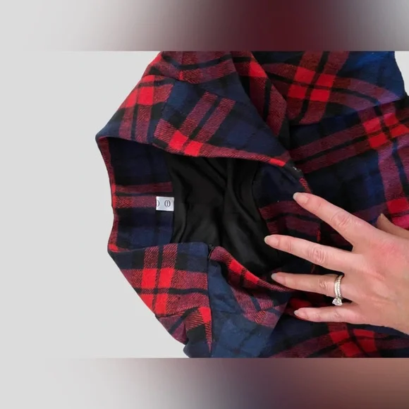 IDEALSANXUN HIGH WAISTED WOOL BLEND GOTHIC MINI SKATER SKIRT (skort)- S/ Medium - Picture 6 of 11